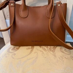 Portland Leather Goods Honey Rainstorm Crossbody Bag